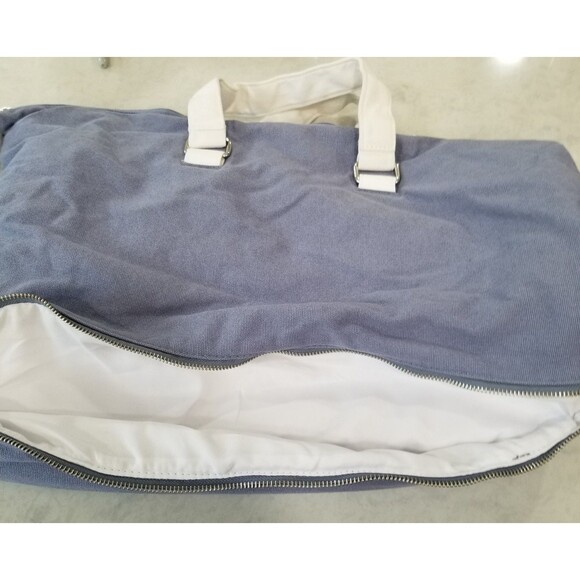 Dolce and Gabbana Light Blue Canvas Tote Bag Weekender Bag Large new unused - Picture 6 of 11